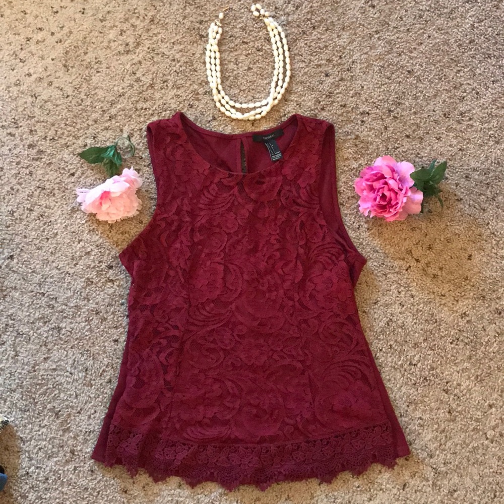 Forever 21 Lace Tank Top